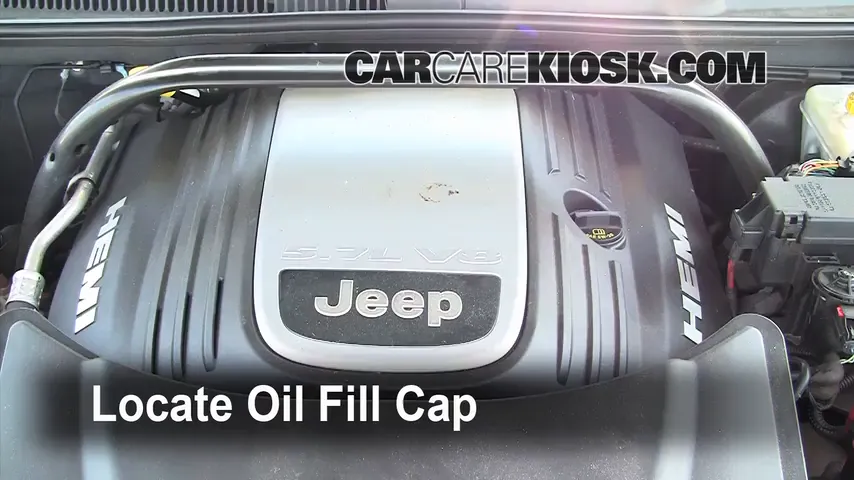 2005 Jeep Grand Cherokee Limited 5.7L V8 Oil Add Oil